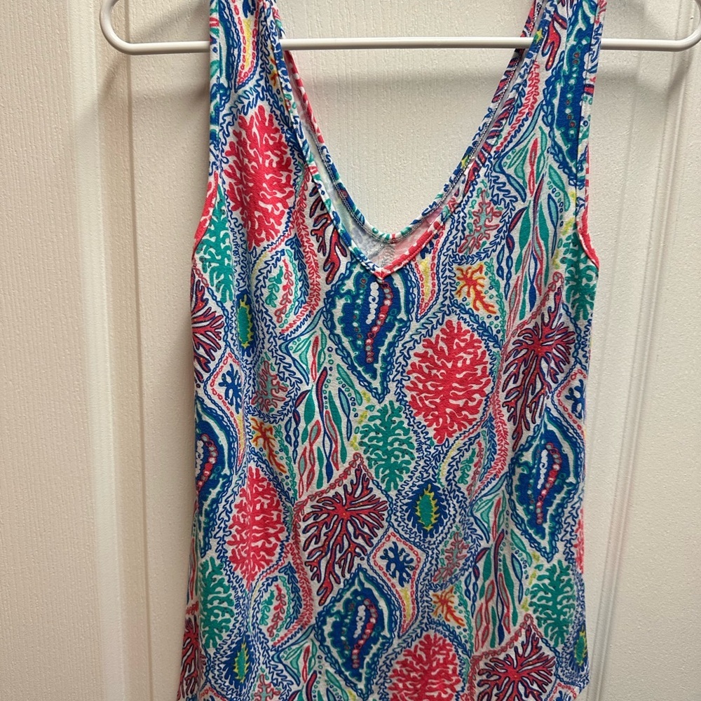 Lilly Pulitzer colorfull Sleeveless Patterned Top size S/ pre owned # 446